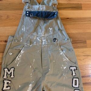 Women’s Painters Khaki Overalls with Patch Details -
ME TOO MOVEMENT size Medium